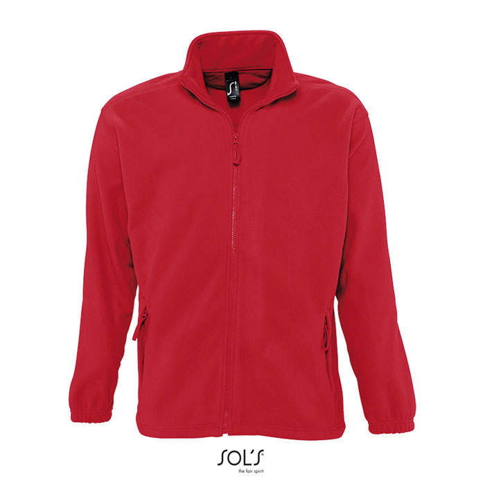 Veste polaire personnalisée homme NORTH Rouge 1